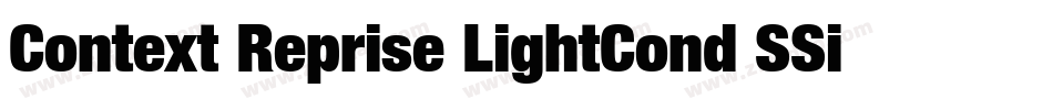 Context Reprise LightCond SSi Bold字体转换